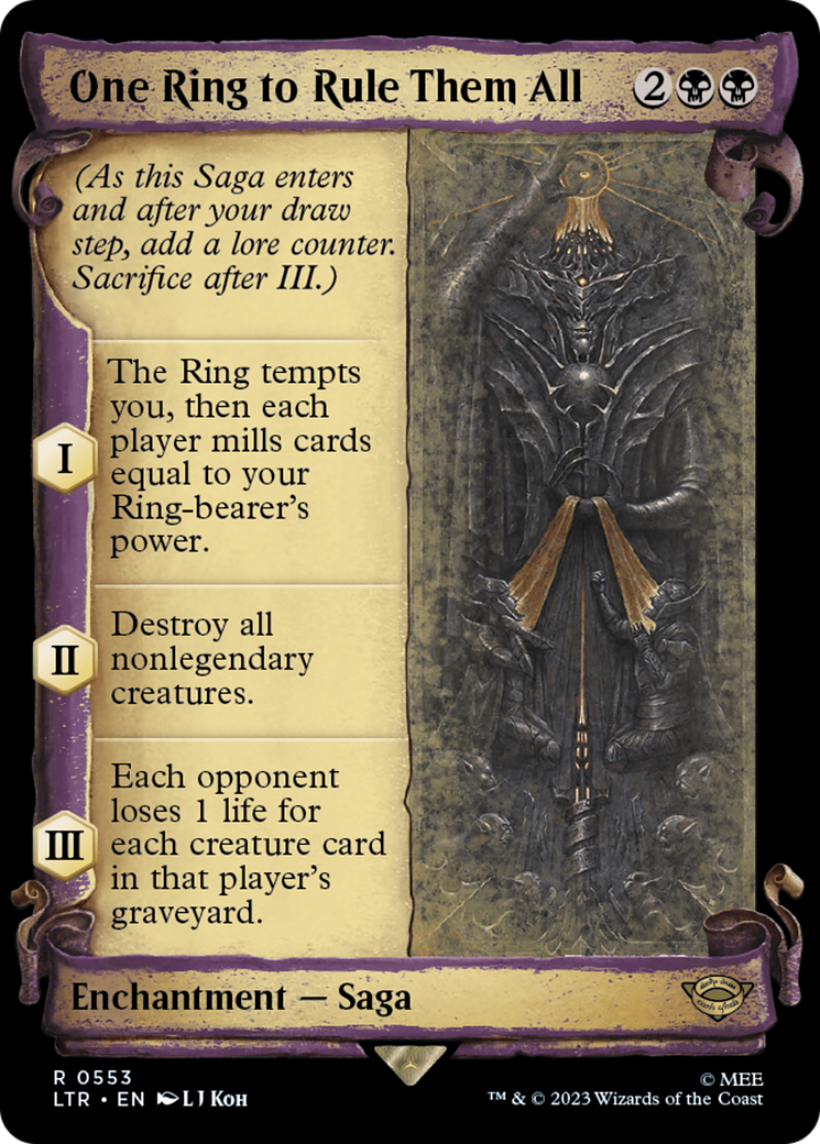 Image of One Ring to Rule Them All [The Lord of the Rings: Tales of Middle-Earth Showcase Scrolls]