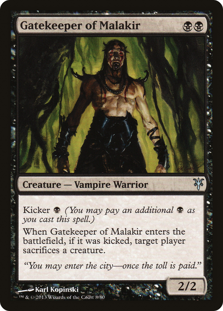 Image of Gatekeeper of Malakir [Duel Decks: Sorin vs. Tibalt]