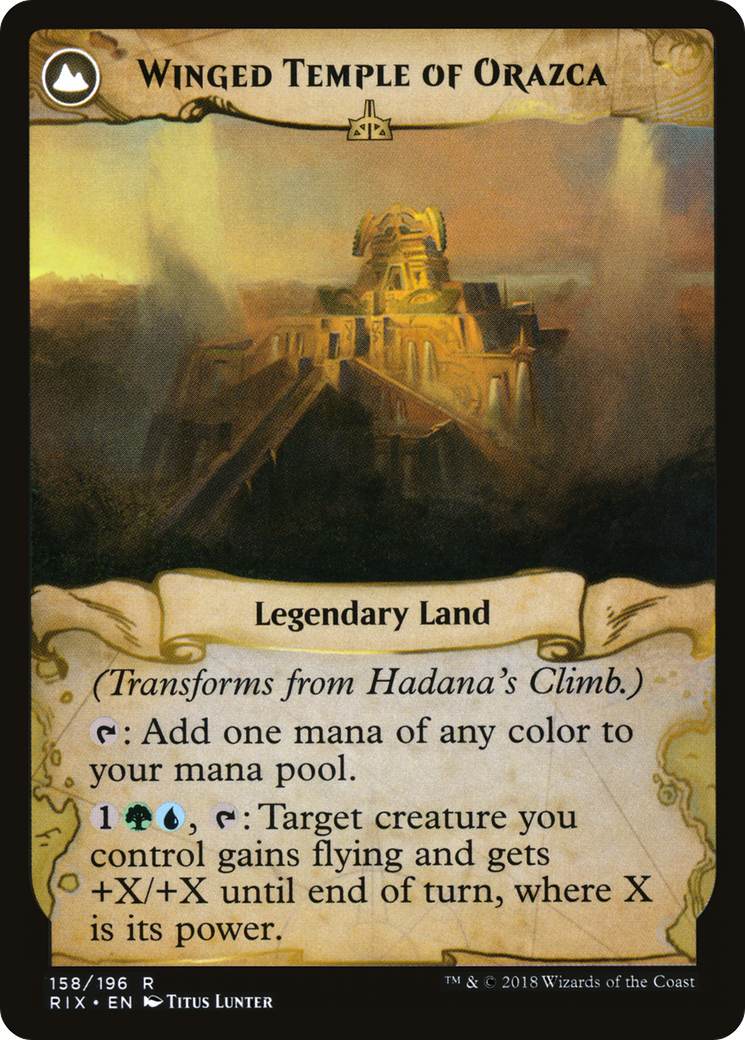 Image of Hadana's Climb // Winged Temple of Orazca [Secret Lair: From Cute to Brute]
