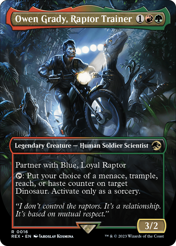 Image of Owen Grady, Raptor Trainer (Borderless) [Jurassic World Collection]