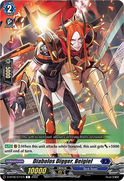 Image of Diabolos Digger, Beigiel (D-BT06/071EN) [Blazing Dragon Reborn]