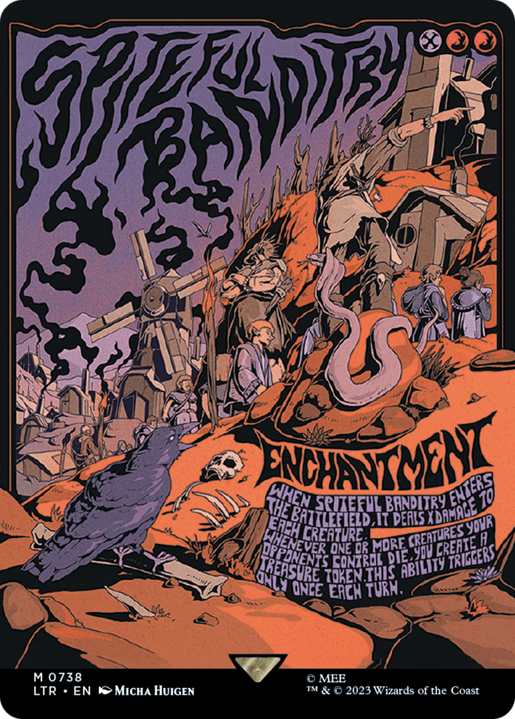 Image of Spiteful Banditry (Borderless Poster) [The Lord of the Rings: Tales of Middle-Earth]