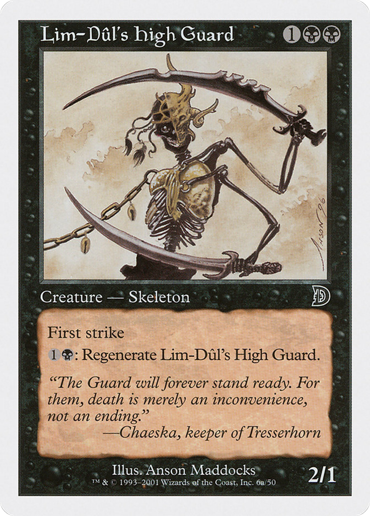 Image of Lim-Dul's High Guard (Holding Sword) [Deckmasters]