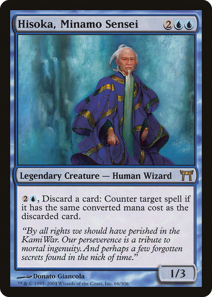Image of Hisoka, Minamo Sensei [Champions of Kamigawa]