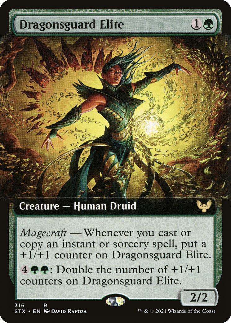 Image of Dragonsguard Elite (Extended Art) [Strixhaven: School of Mages]