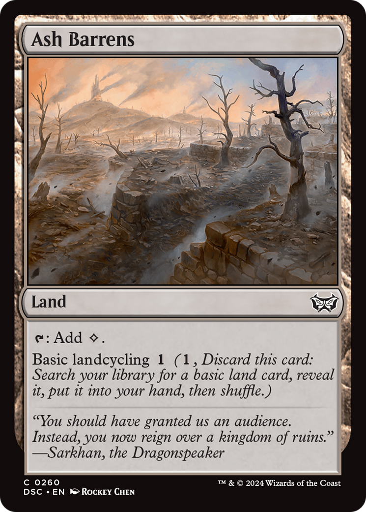 Image of Ash Barrens [Duskmourn: House of Horror Commander]