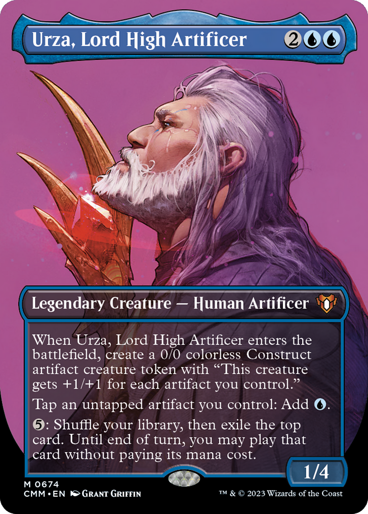 Image of Urza, Lord High Artificer (Borderless Profile) [Commander Masters]