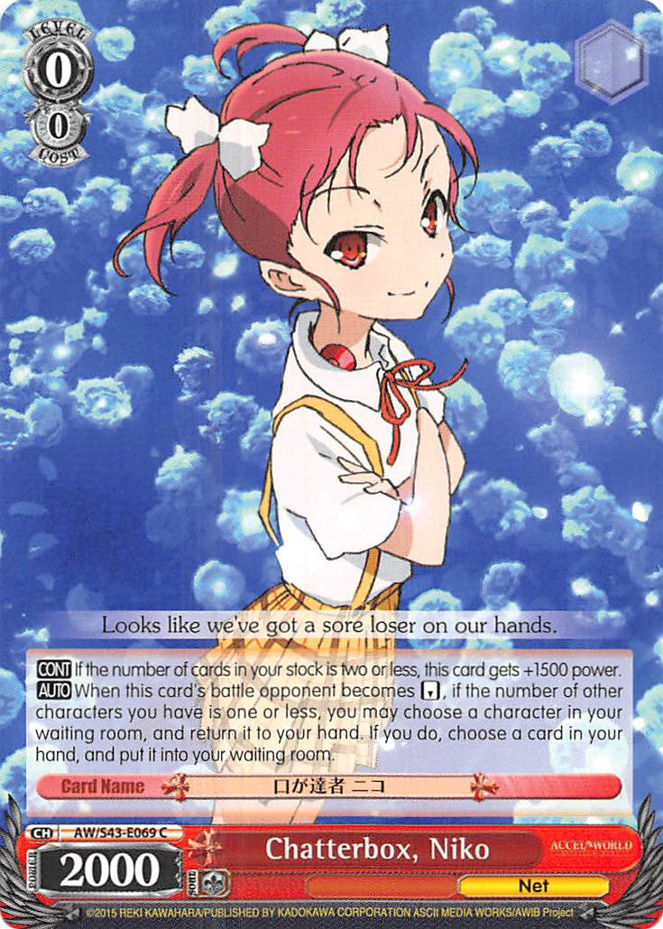 Image of Chatterbox, Niko (AW/S43-E069 C) [Accel World -Infinite Burst-]