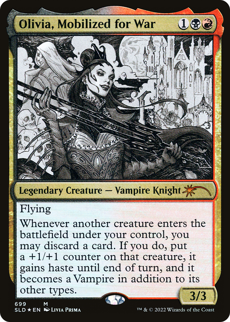 Image of Olivia, Mobilized for War (Sketch) [Secret Lair Drop Promos]
