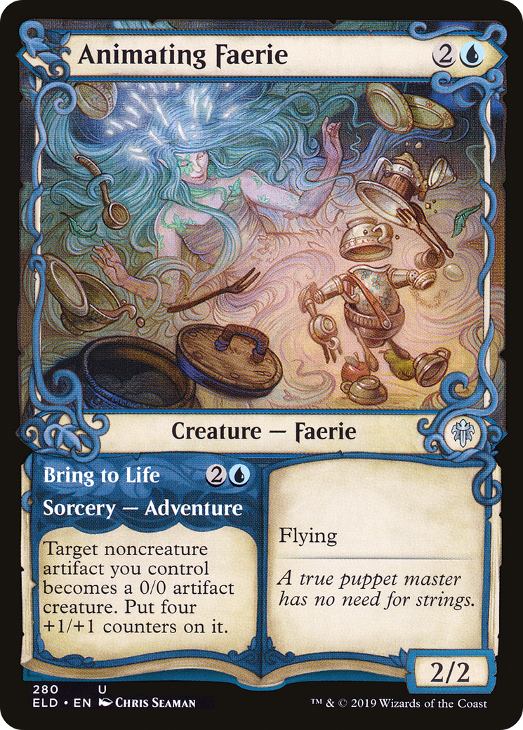 Image of Animating Faerie // Bring to Life (Showcase) [Throne of Eldraine]