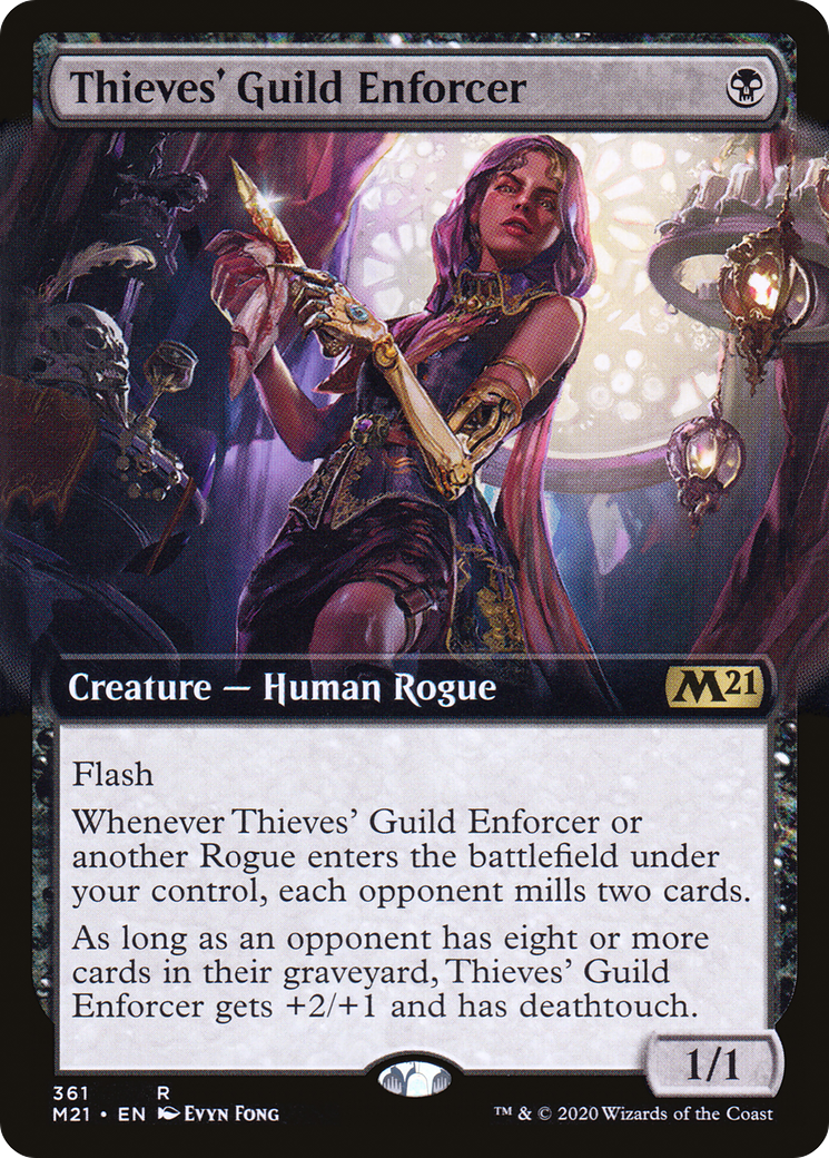 Image of Thieves' Guild Enforcer (Extended Art) [Core Set 2021]