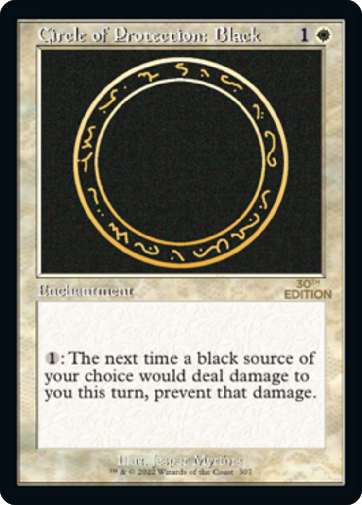 Image of Circle of Protection: Black (Retro) [30th Anniversary Edition]