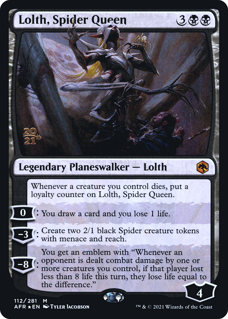 Image of Lolth, Spider Queen [Dungeons & Dragons: Adventures in the Forgotten Realms Prerelease Promos]