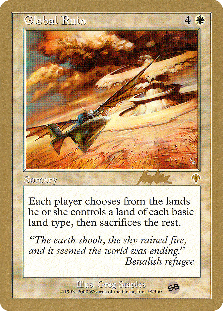 Image of Global Ruin (Brian Kibler) (SB) [World Championship Decks 2002]