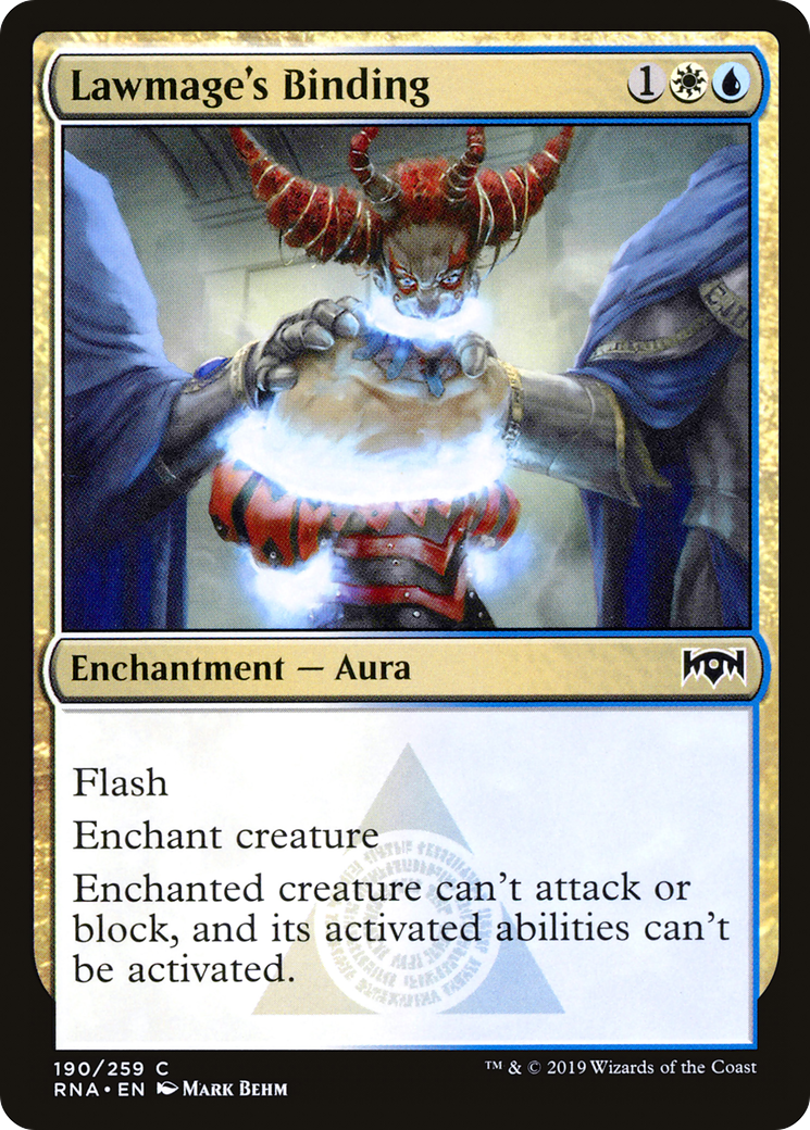 Image of Lawmage's Binding [Ravnica Allegiance]