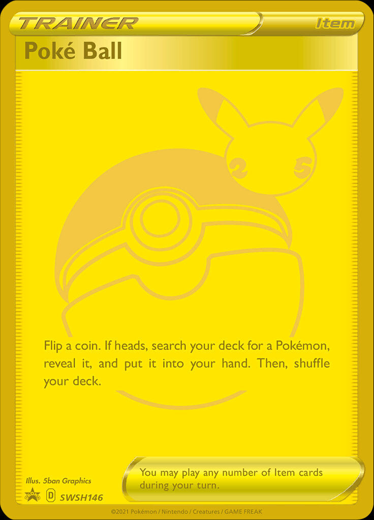 Image of Poke Ball (SWSH146) (Celebrations) [Sword & Shield: Black Star Promos]