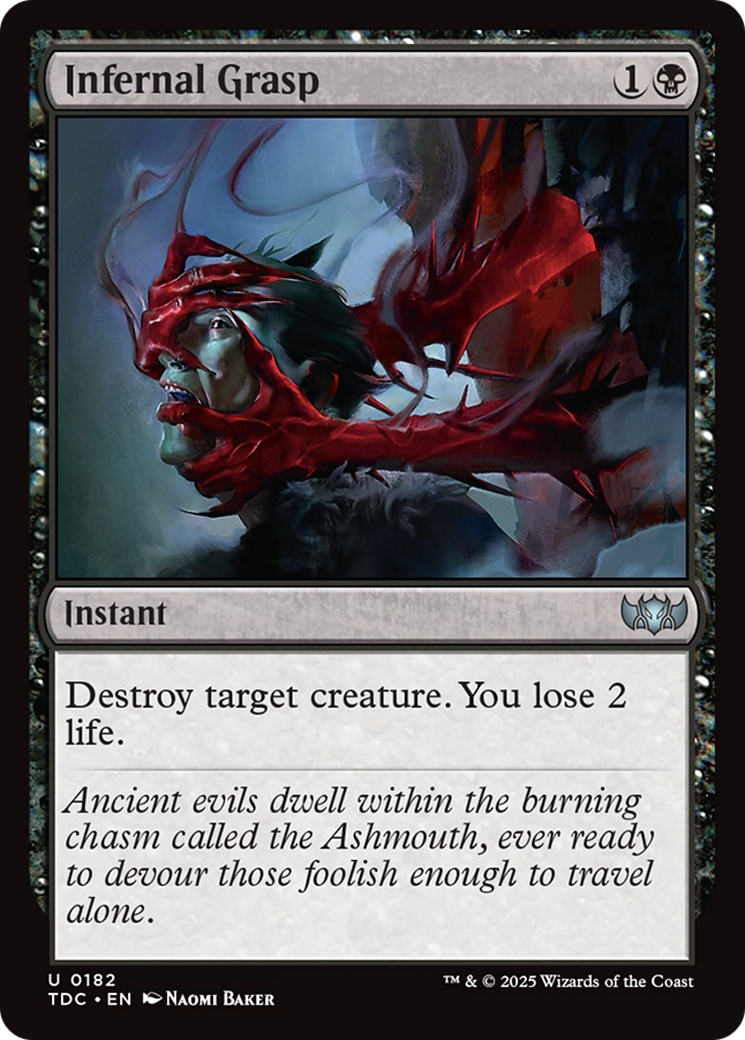 Image of Infernal Grasp [Tarkir: Dragonstorm Commander]