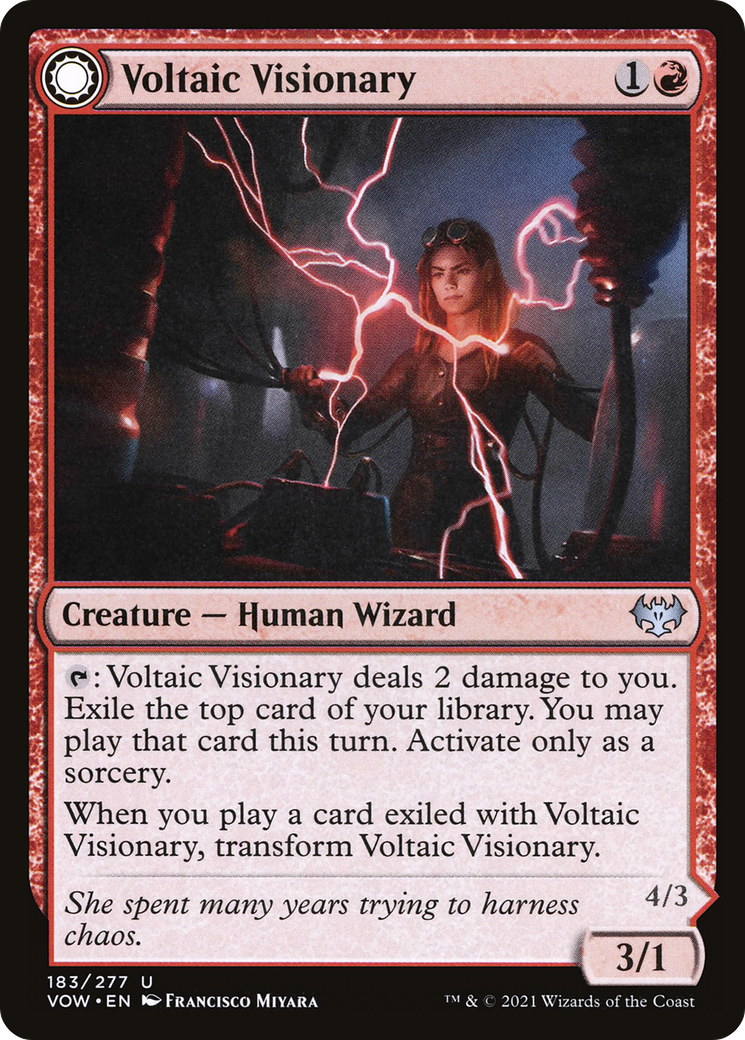 Image of Voltaic Visionary // Volt-Charged Berserker [Innistrad: Crimson Vow]