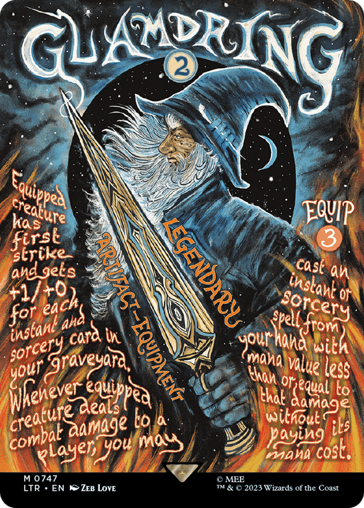 Image of Glamdring (Borderless Poster) [The Lord of the Rings: Tales of Middle-Earth]
