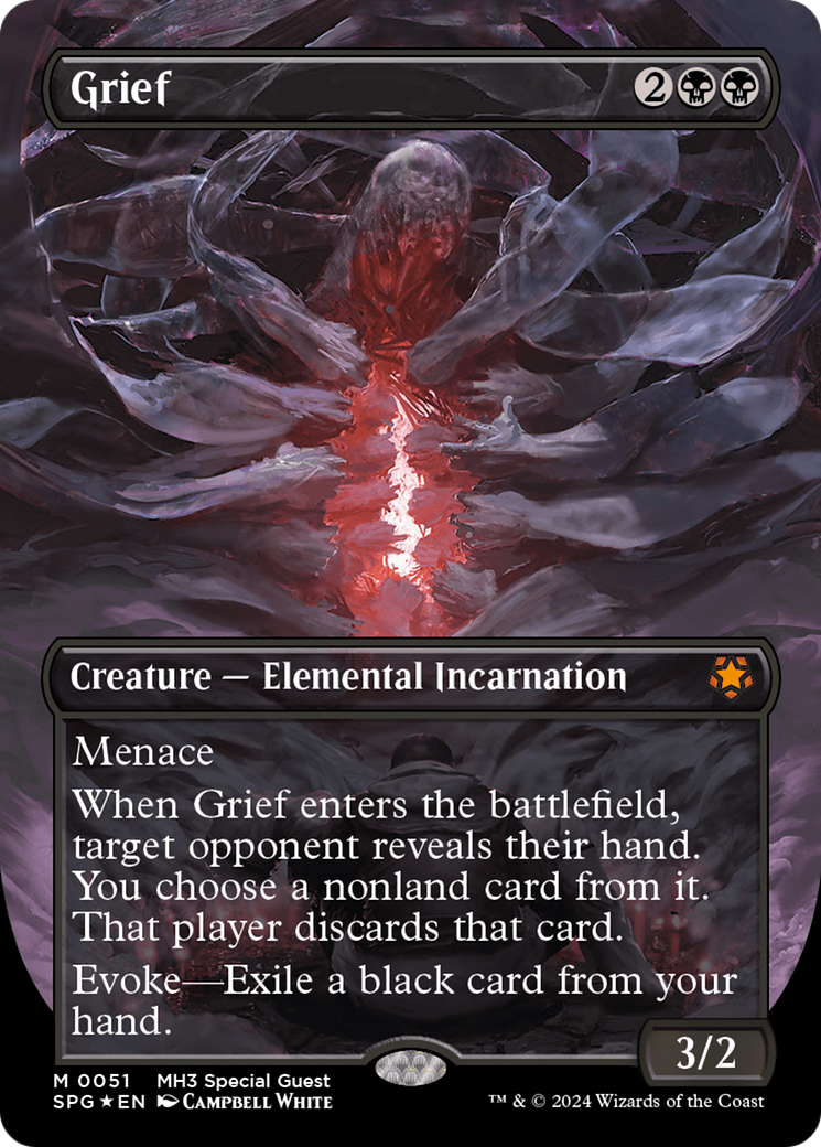 Image of Grief (Borderless) (Textured Foil) [Modern Horizons 3 Special Guests]