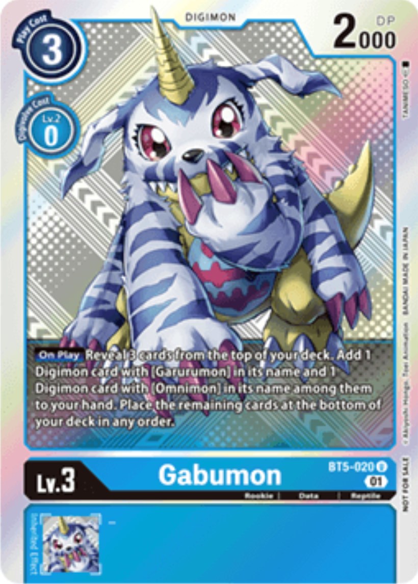 Image of Gabumon [BT5-020] (X Record Pre-Release Tournament Winner Card) [X Record Pre-Release Promos]
