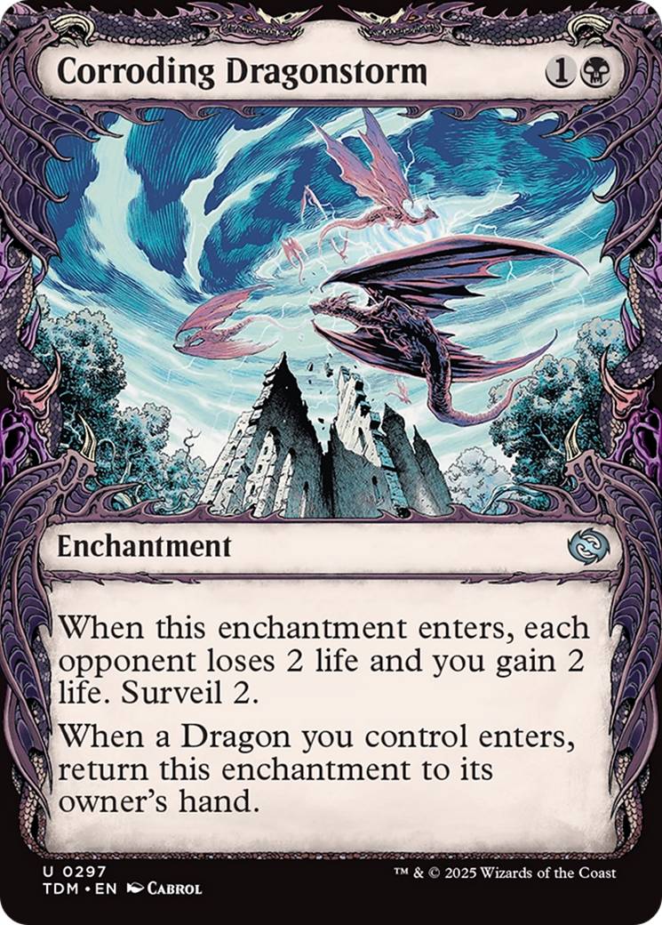 Image of Corroding Dragonstorm (Showcase) [Tarkir: Dragonstorm]