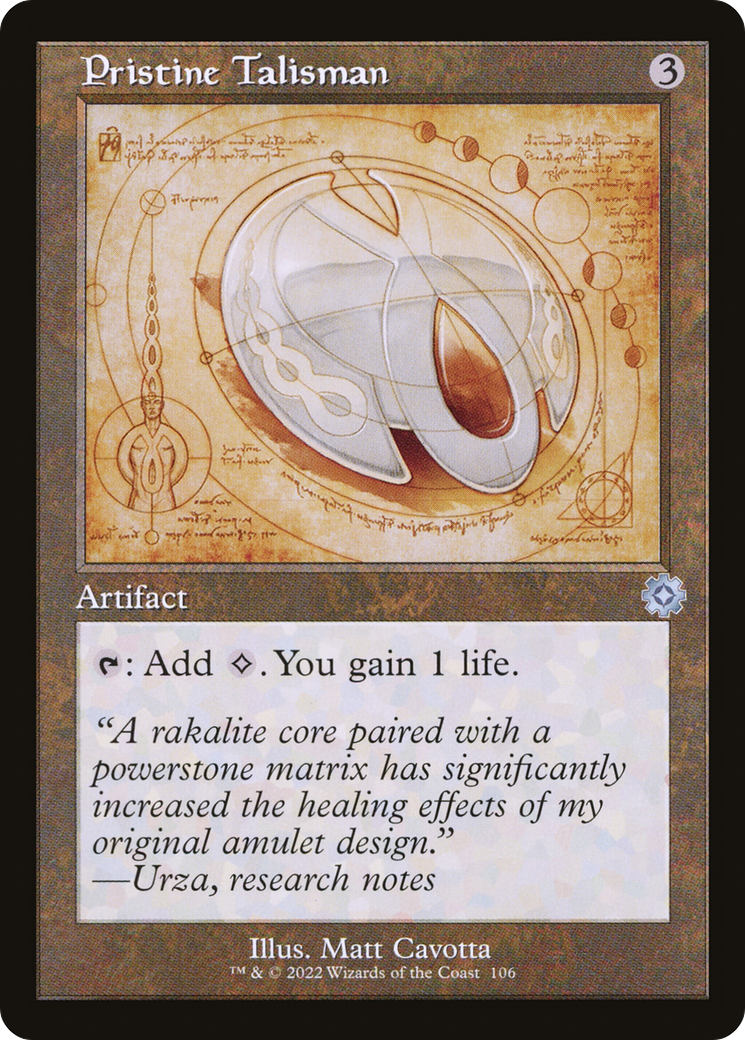 Image of Pristine Talisman (Retro Schematic) [The Brothers' War Retro Artifacts]