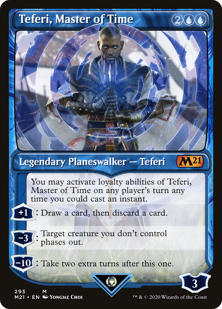 Image of Teferi, Master of Time (Showcase) (293) [Core Set 2021]