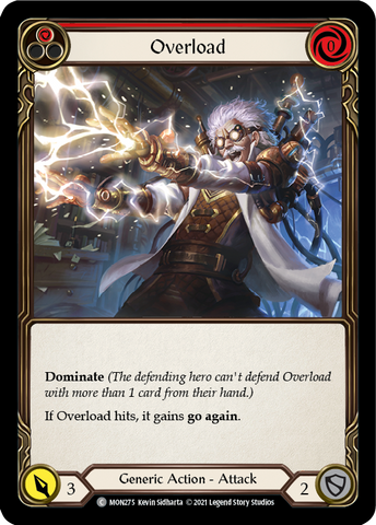 Overload (Red) [MON275] (Monarch)  1st Edition Normal