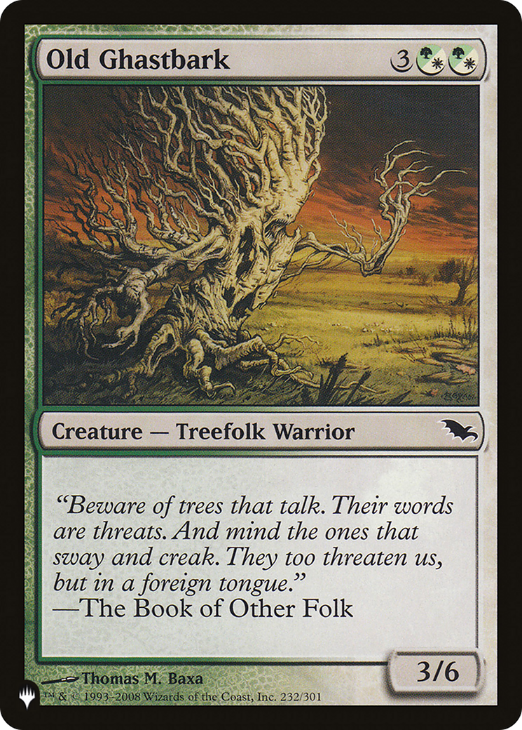 Image of Old Ghastbark [The List]
