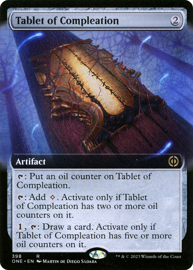 Image of Tablet of Compleation (Extended Art) [Phyrexia: All Will Be One]