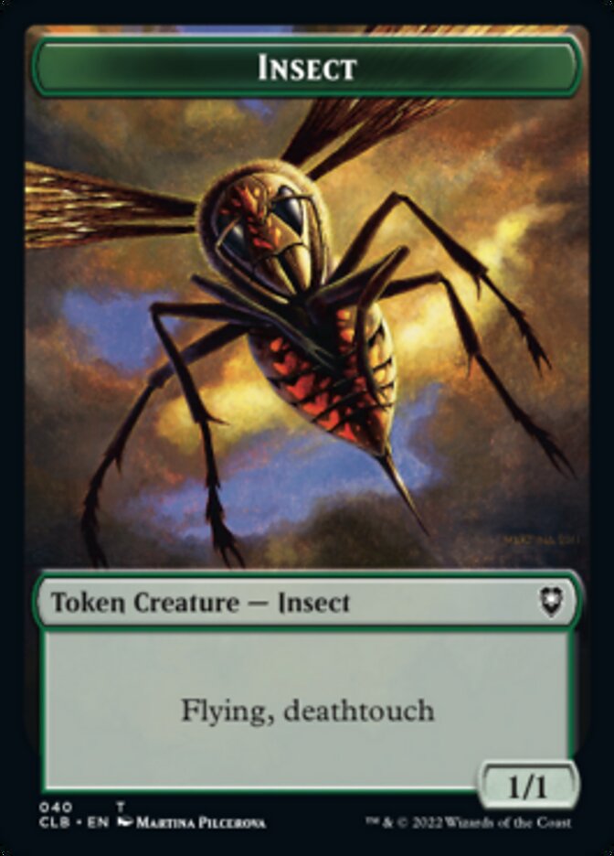 Image of Wolf // Insect Double-Sided Token [Commander Legends: Battle for Baldur's Gate Tokens]