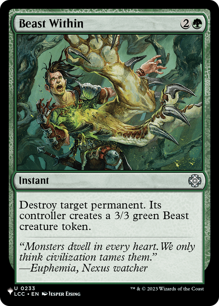 Image of Beast Within (LCC) [The List]