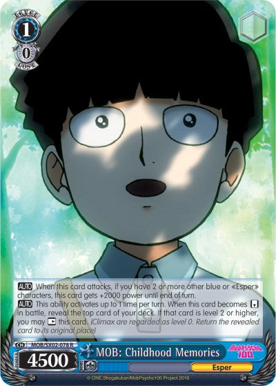 Image of MOB: Childhood Memories (MOB/SX02-078 R) [Mob Psycho 100]
