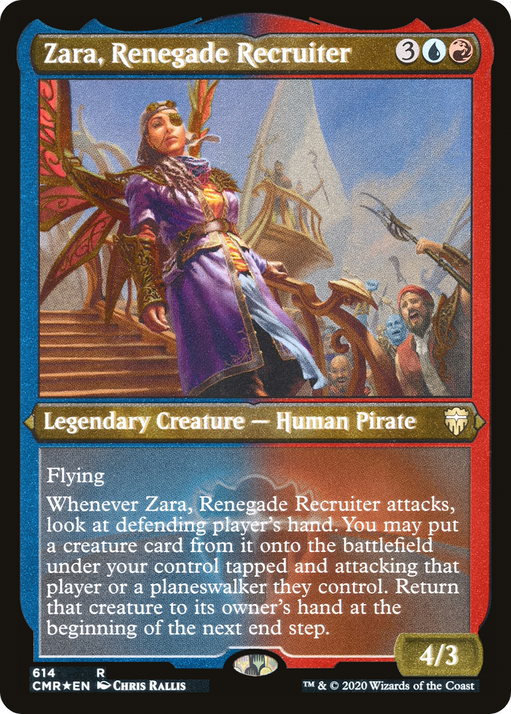 Image of Zara, Renegade Recruiter (Etched) [Commander Legends]