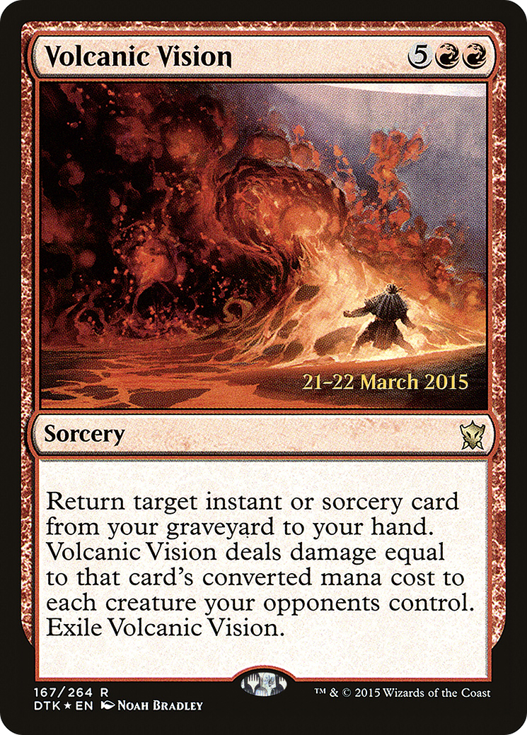 Image of Volcanic Vision [Dragons of Tarkir Prerelease Promos]