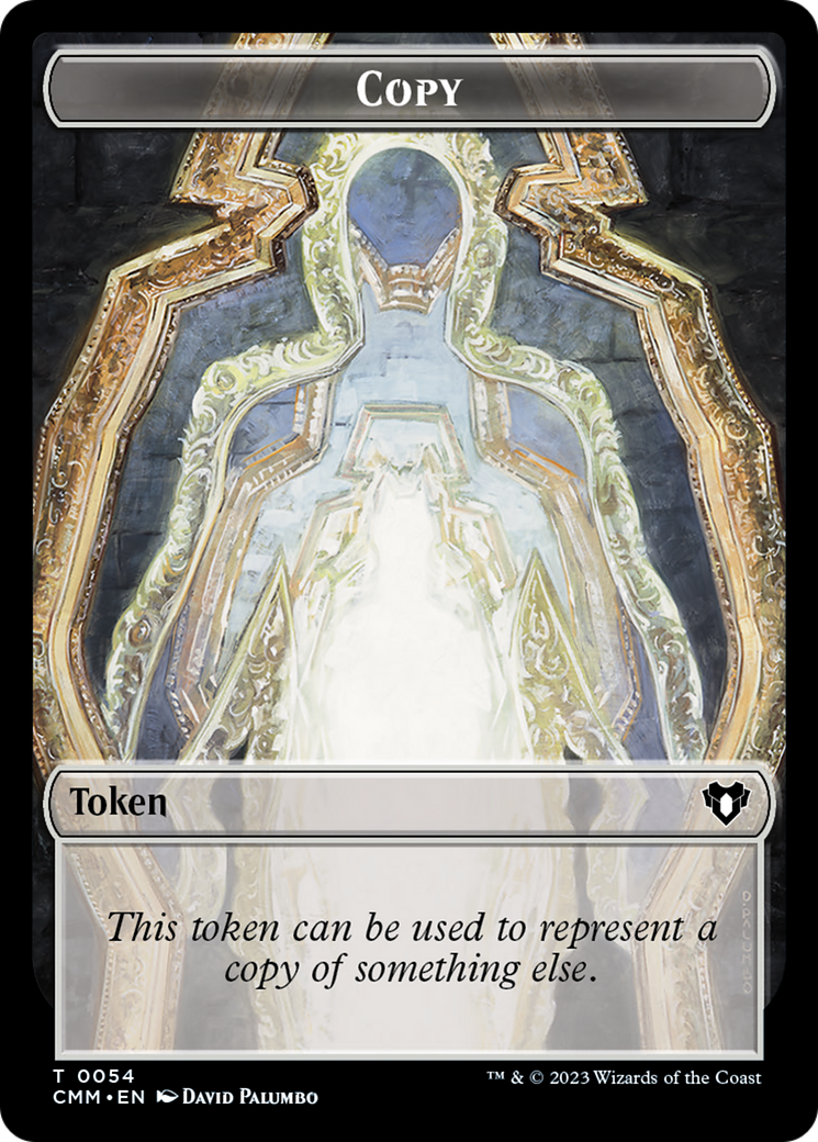 Image of Copy (54) // Sliver Double-Sided Token [Commander Masters Tokens]