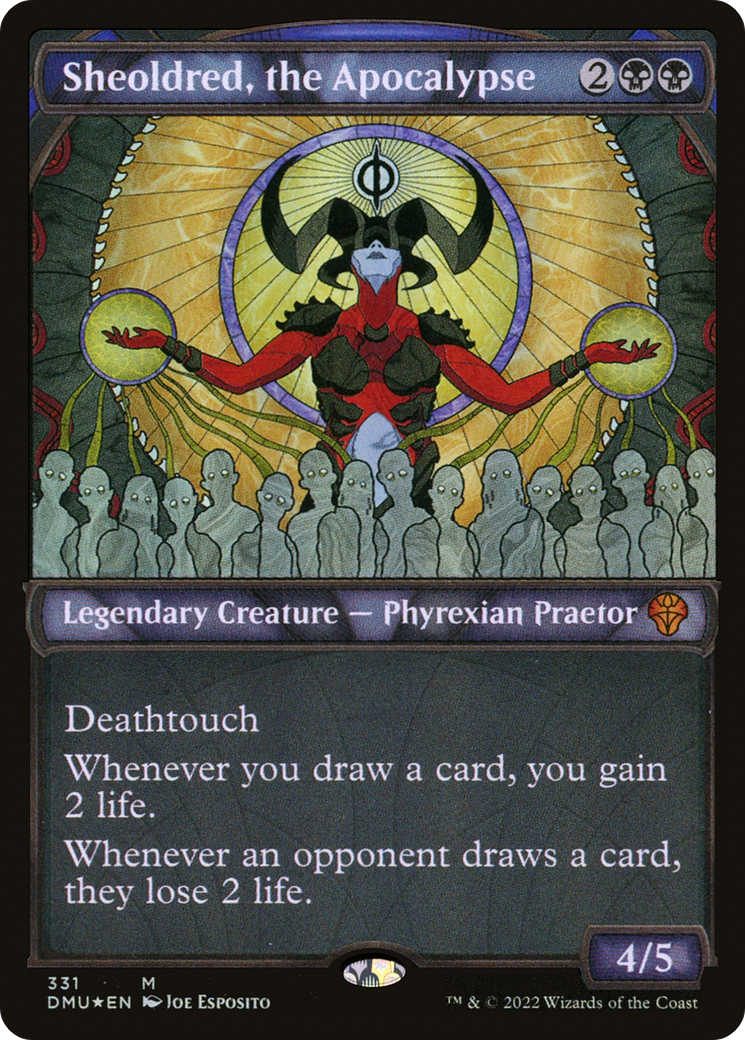 Image of Sheoldred, the Apocalypse (Showcase Textured) [Dominaria United]