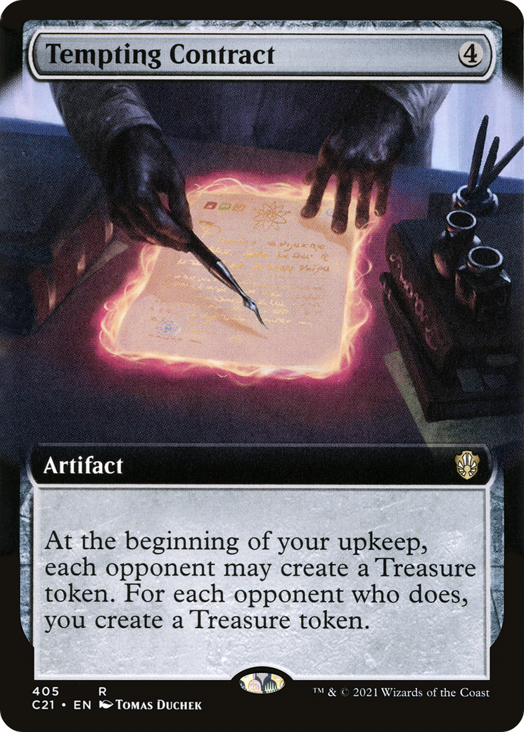 Image of Tempting Contract (Extended Art) [Commander 2021]