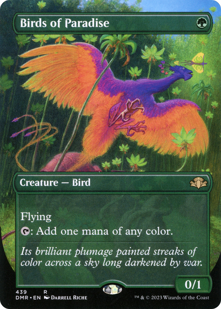 Image of Birds of Paradise (Borderless Alternate Art) [Dominaria Remastered]