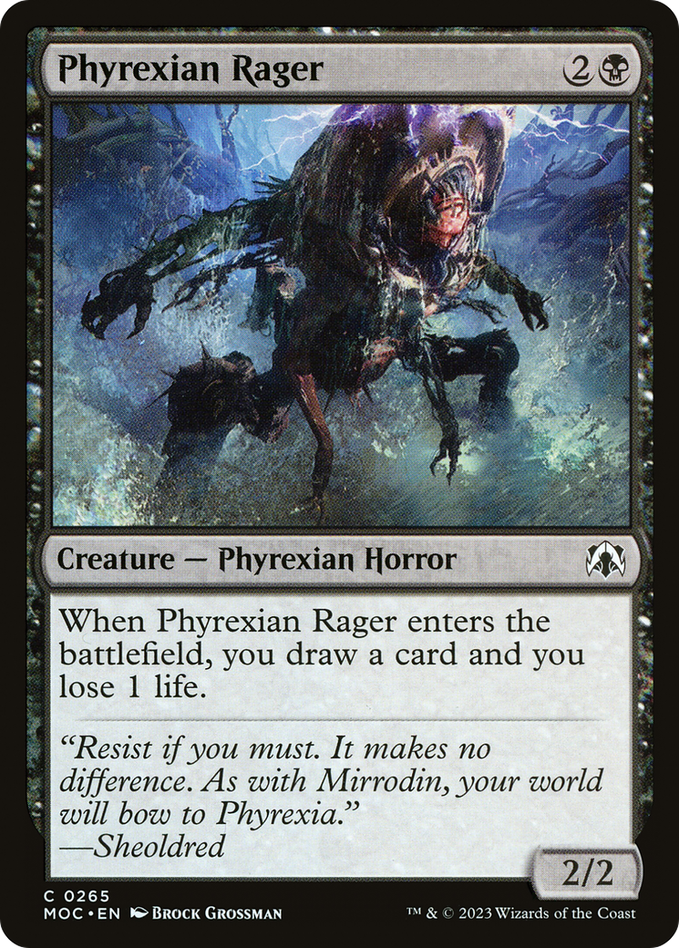Image of Phyrexian Rager [March of the Machine Commander]
