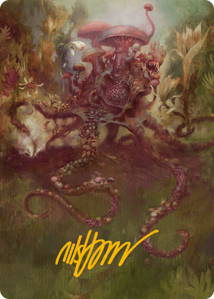 Image of Sowing Mycospawn Art Card (Gold-Stamped Signature) [Modern Horizons 3 Art Series]