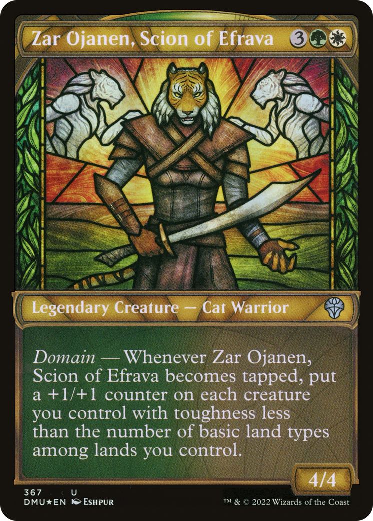 Image of Zar Ojanen, Scion of Efrava (Showcase Textured) [Dominaria United]
