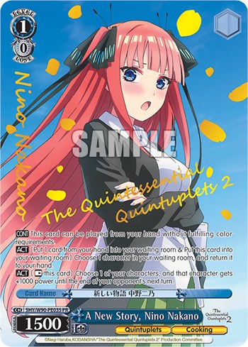 Image of A New Story, Nino Nakano (5HY/W90-PE03S PR) [The Quintessential Quintuplets 2]