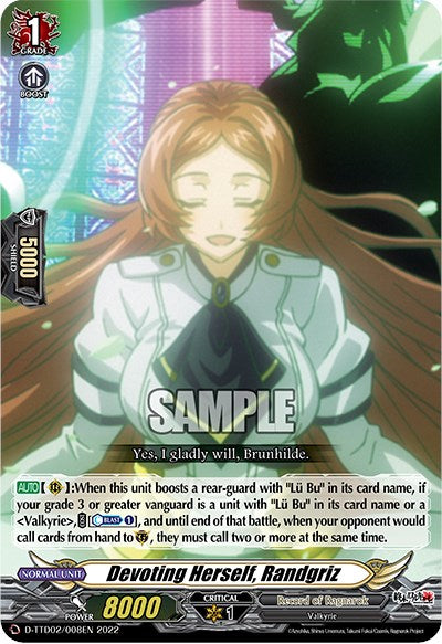 Image of Devoting Herself, Randgriz (D-TTD02/008EN) [Record of Ragnarok]