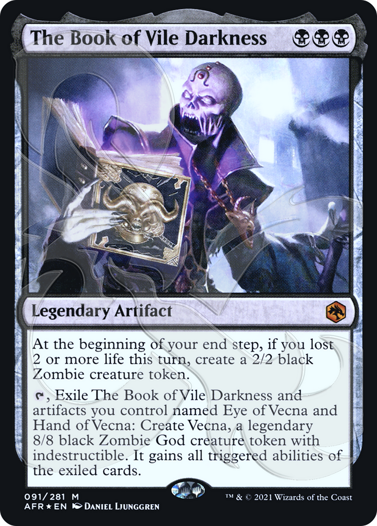 Image of The Book of Vile Darkness (Ampersand Promo) [Dungeons & Dragons: Adventures in the Forgotten Realms Promos]