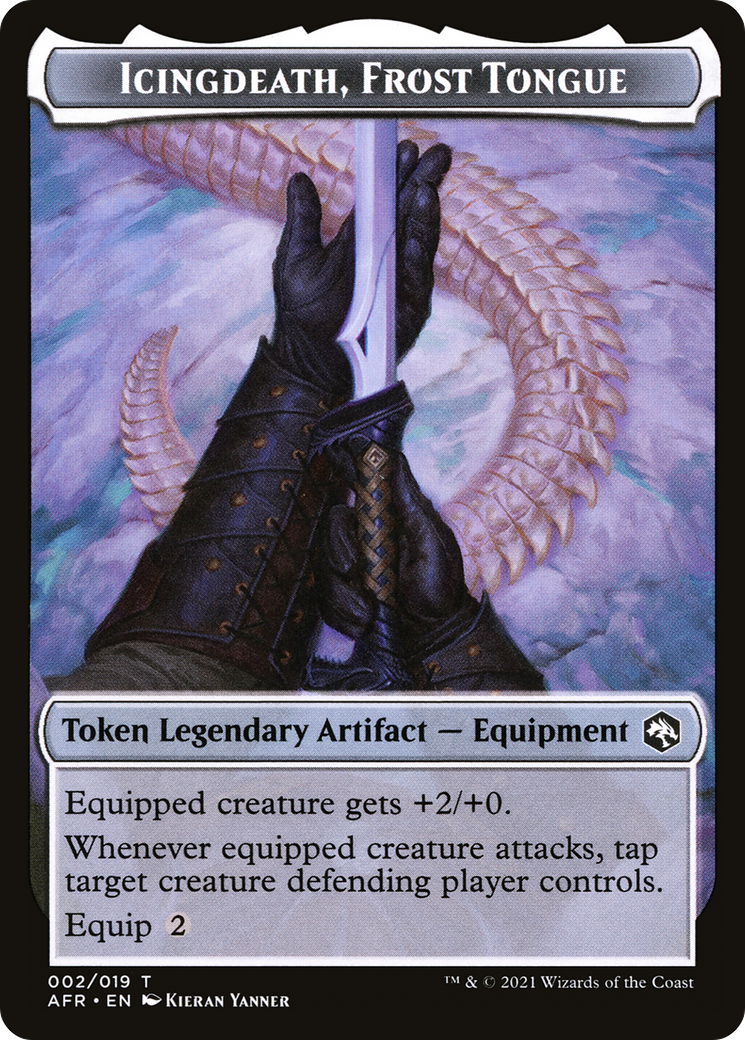 Image of Icingdeath, Frost Tongue Token [Dungeons & Dragons: Adventures in the Forgotten Realms Tokens]