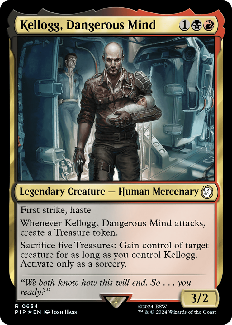 Image of Kellogg, Dangerous Mind (Surge Foil) [Fallout]