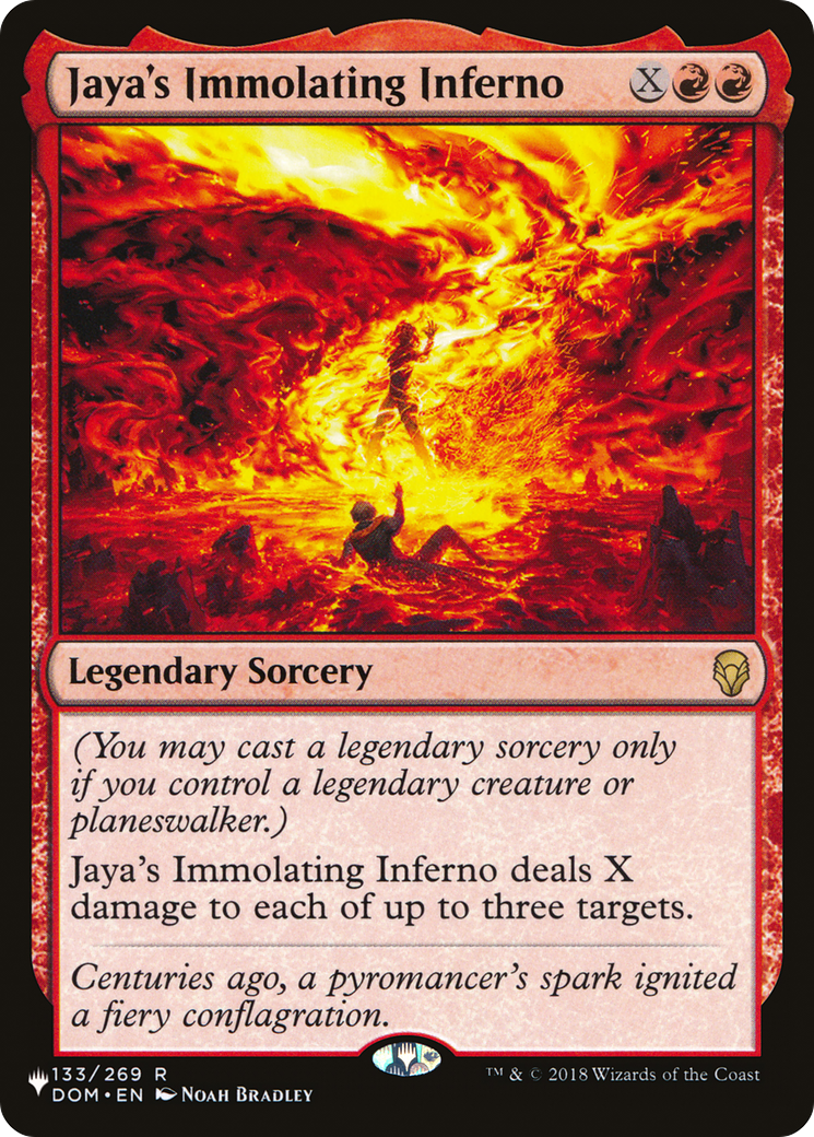 Image of Jaya's Immolating Inferno [The List]