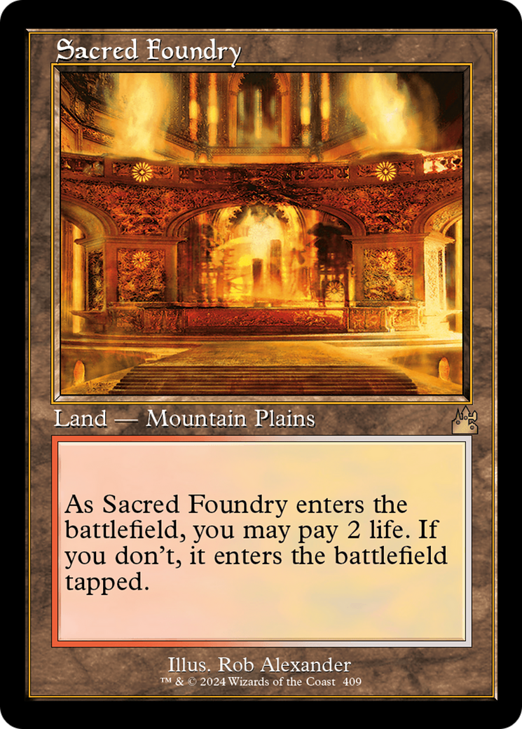 Image of Sacred Foundry (Retro) [Ravnica Remastered]